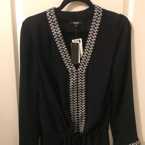 Black Tunic with Drawstring Waist